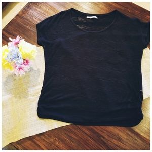 Ladie's XXL Maurice's Black Burnout Top